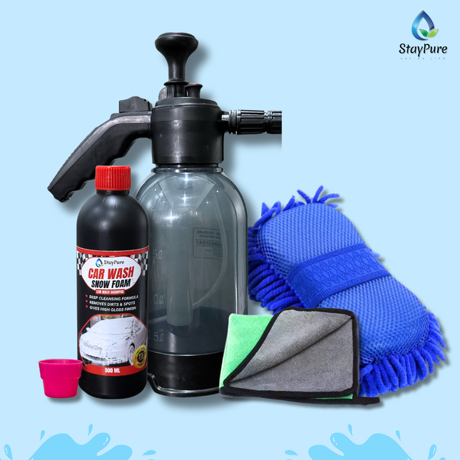 Car Wash Snow Foam Shampoo Kit