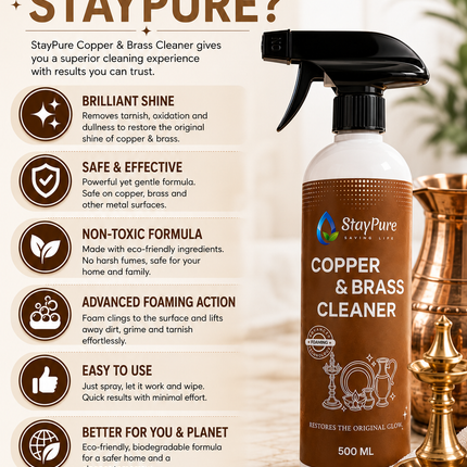 Copper & Brass Cleaner | Advanced Foaming Technology | Pooja Cleaner