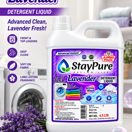 Detergent Liquid (Lavender) - 5Litre