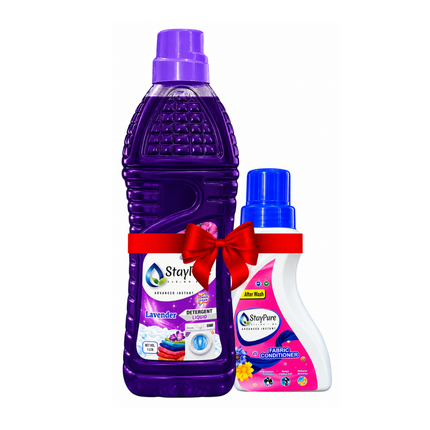 Detergent Liquid (Lavender) with Fabric Conditioner Combo
