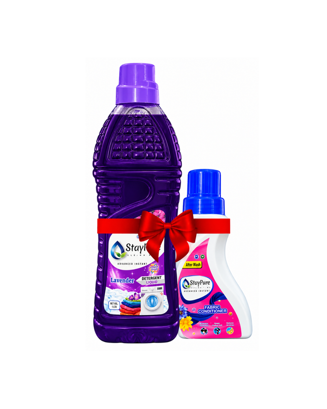 Detergent Liquid (Lavender) with Fabric Conditioner Combo