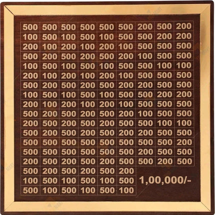Wooden Money Saving Box | ₹1,00,000 Savings Challenge Piggy Bank